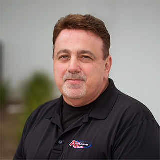 Chris Ciavola from ASi-Networks in a black polo shirt