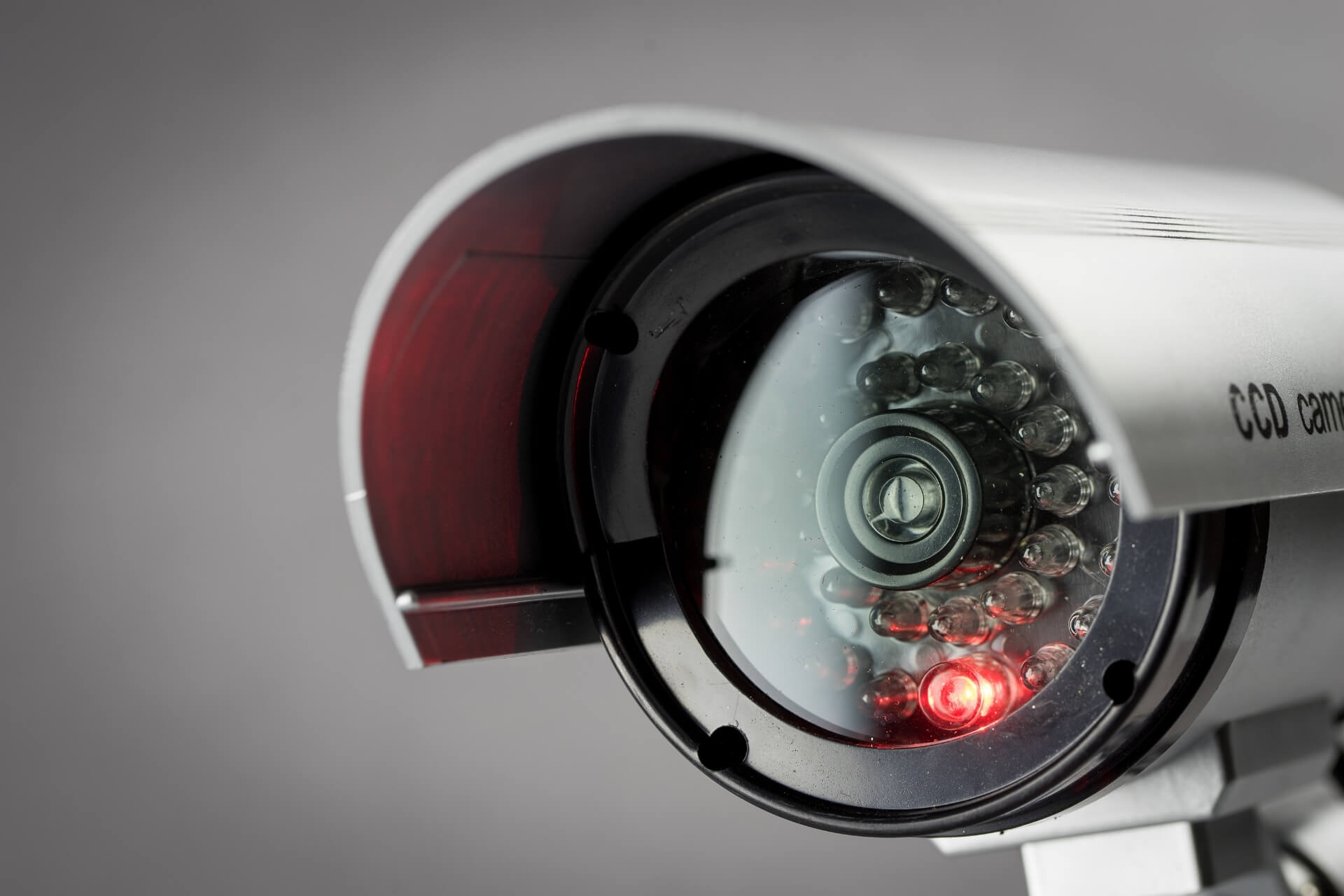 IP camera bandwidth planning - shows an IP camera close up on grey background